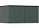 Норд Антресоль к шкафу (800) (Изумрудный (КРОМКА ГРАФИТ), Графит)