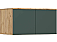 Норд Антресоль к шкафу (800) (Изумрудный (КРОМКА ИЗУМРУД), Дуб Крафт (КРОМКА ДУБ КРАФТ))