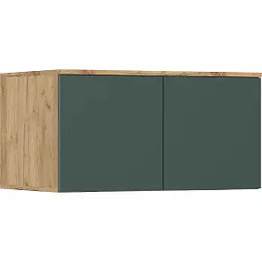 Норд Антресоль к шкафу (800) (Изумрудный (КРОМКА ИЗУМРУД), Дуб Крафт (КРОМКА ДУБ КРАФТ))