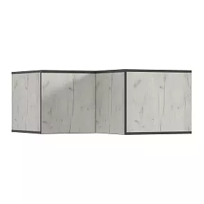 Норд Антресоль угловая (Дуб Крафт Белый)