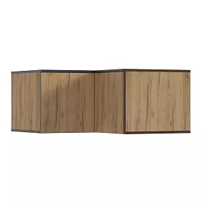 Норд Антресоль угловая (Дуб Крафт (КРОМКА ВЕНГЕ))