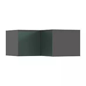 Норд Антресоль угловая (Изумрудный (КРОМКА ГРАФИТ), Графит)