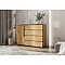 Норд Комод 1 дверь 4 ящика (1200) (Дуб крафт, Дуб крафт (КРОМКА ВЕНГЕ))