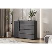 Норд Комод 1 дверь 4 ящика (1200) (Графит, Графит)
