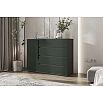 Норд Комод 1 дверь 4 ящика (1200) (Изумрудный (КРОМКА ГРАФИТ), Графит)