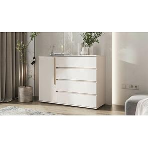 Норд Комод 1 дверь 4 ящика (1200)(золото) (Кашемир, Кашемир)