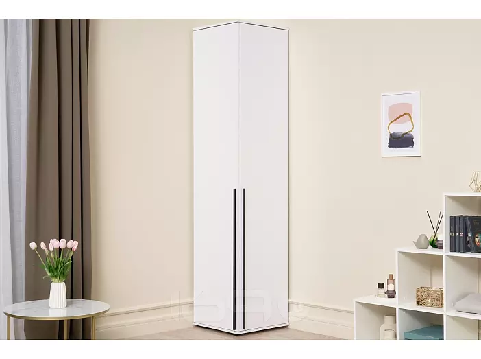 Норд Пенал угловой (Белый глянец, Белый)