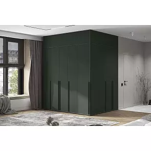 Норд Пенал угловой (Изумрудный (КРОМКА ГРАФИТ), Графит)