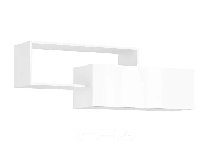 Норд Полка 2-х ярусная (Белый глянец, Белый)