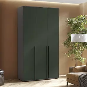 Норд Шкаф 3-х ств.(1200) (Изумрудный (КРОМКА ГРАФИТ), Графит)