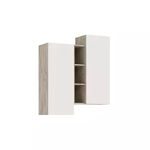 Норд Шкаф подвесной комбинированный (Кашемир, Дуб Крафт серый)