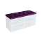 Обувница HD Белый Фиолетовый 900*450*350