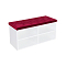 Обувница HD Белый Красный 900*450*350