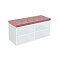 Обувница HD Белый Розовый 900*450*350