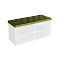 Обувница HD Белый Зеленый 900*450*350