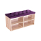 Обувница HD Сонома Фиолетовый 900*450*350