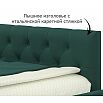 Кровать Afelia с матрасом велюр изумруд без П/М 900x2000, изголовье мягкое