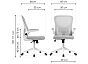 Офисное кресло Konfi dark gray / white