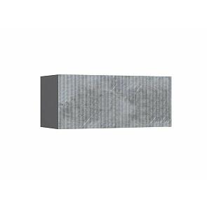 Оливия Тумба навесная №1 (Мрамор глянец, Графит)