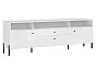 Оливия Тумба ТВ (Белый Глянец, Белый)
