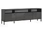 Оливия Тумба ТВ (Графит Глянец, Графит)