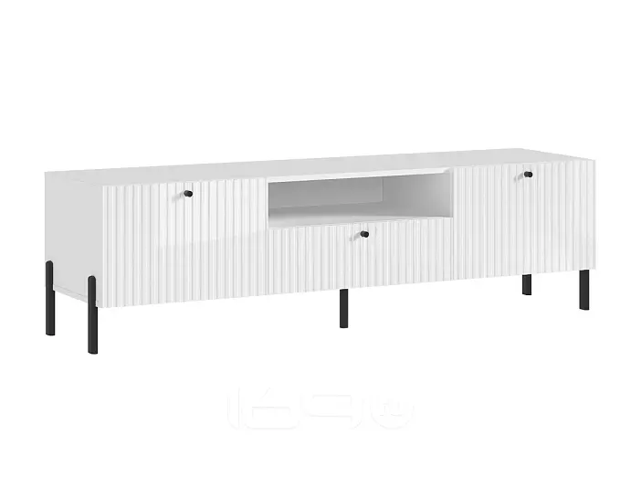 Оливия Тумба ТВ (малая) (Белый Глянец, Белый)