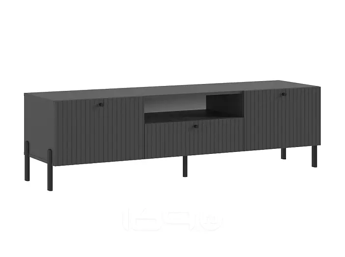 Оливия Тумба ТВ (малая) (Графит Софт NEW, Графит)