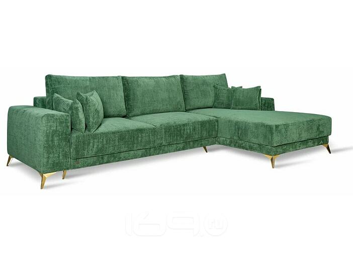 Оттоманка Да Винчи Левая Monro Bottle green