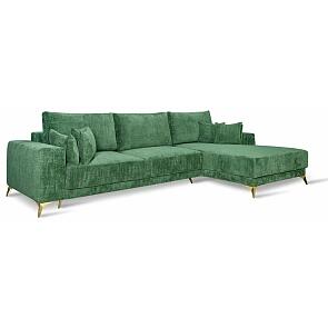 Оттоманка Да Винчи Левая Monro Bottle green
