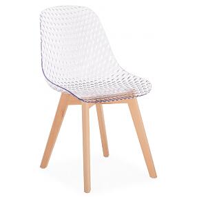 Пластиковый стул Vart clear / wood