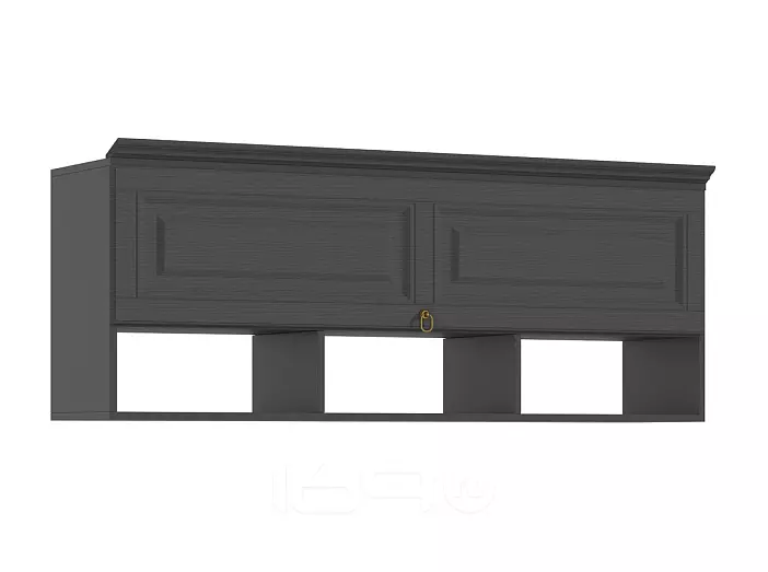 Престиж-1 (гостиная) Полка  (Графит структурный, Графит)