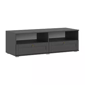 Престиж-1 (гостиная) Тумба ТВ  (Графит структурный, Графит)