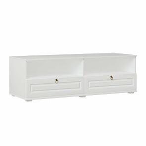 Престиж (гостиная) Тумба ТВ (Белый матовый, белый)