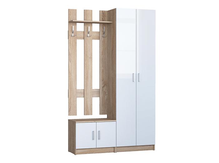 Прихожая ЛОФТ Дуб Сонома/Белый глянец 72230020