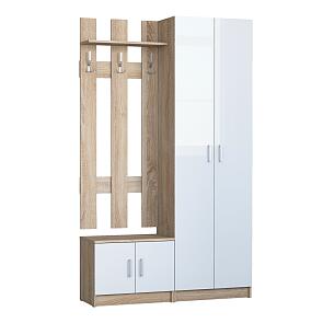 Прихожая ЛОФТ Дуб Сонома/Белый глянец 72230020