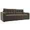 Прямой диван Лиссабон Велюр Коричневый