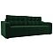 Прямой диван Лиссабон Велюр Зеленый
