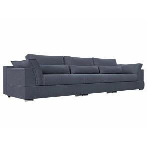 Прямой диван Пекин Long рогожка berat серая