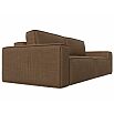 Прямой диван Прага классик, рогожка, berat коричневый