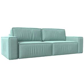 Прямой диван Прага классик, рогожка, berat  ментоловый