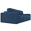 Прямой диван Прага классик, рогожка, berat  синий