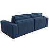 Прямой диван Прага классик, рогожка, berat  синий