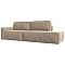 Прямой диван Прага модерн подлокотник слева, велюр, бежевый Прямой диван Прага модерн подлокотник слева, велюр, бежевый