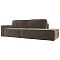 Прямой диван Прага модерн подлокотник слева, велюр, коричневый Прямой диван Прага модерн подлокотник слева, велюр, коричневый