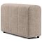 Пуф боковой (подлокотник) "Торонто" СТАНДАРТ Бежевый Вариант 1