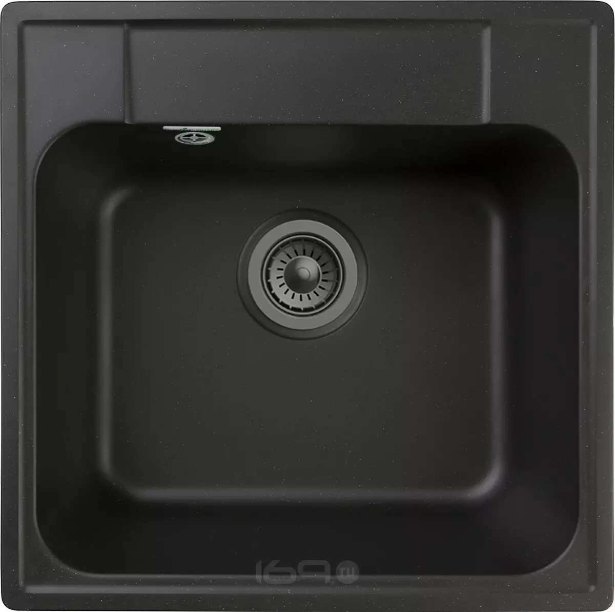 QUARZ (ECO-48) Мойка 1-чаш. 480*480 (чёрный)