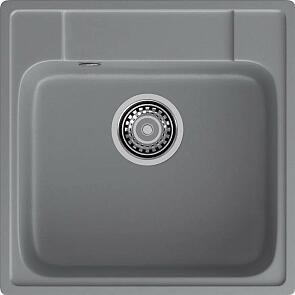 QUARZ (ECO-48) Мойка  1-чаш.  480*480   (темно-серый)