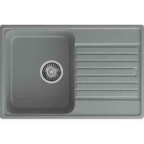 QUARZ (ECO-78) Мойка  чаша+кр 740*480 (темно-серый)