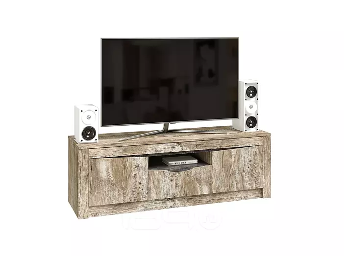 Ривьера Тумба ТВ (Дуб Юкон, Бетон темный)