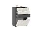 Роджина Комод (600) (Дуб крафт Белый/Графит Софт NEW, Графит)